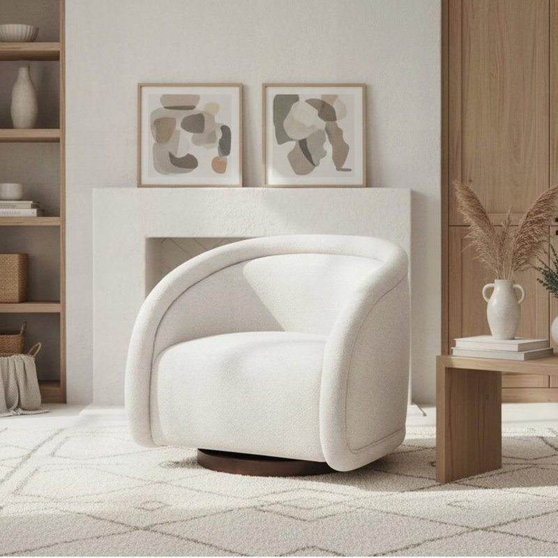 Chaise d'appoint moderne pour le salon, Beige