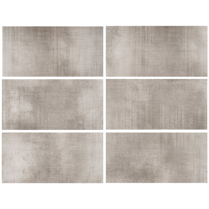 Vinyle abstrait Lungo LVT 0,08 po x l 12 po x L 24 po, Nickel