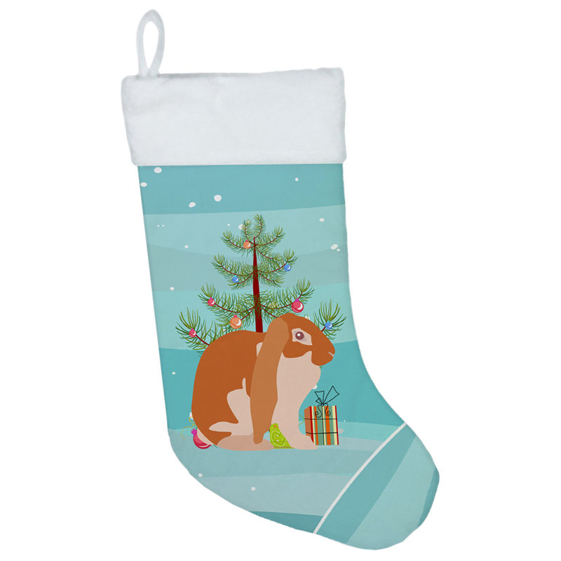 English Lop Rabbit Christmas Stocking