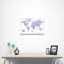 «World Push Pin Travel Destination Map», impression sur toile tendue-1687556602-1687556600