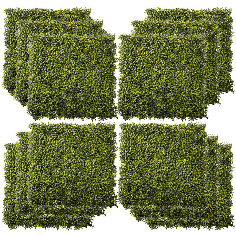 Anisha Artificial Boxwood Wall Panels 12PCS 50cm x 50cm