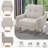 Mid Century Modern Accent Chair ，Upholstered Armchair，Comfy Reading Chair with Wood Legs-2076412223
