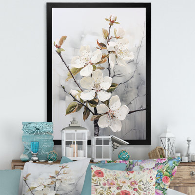 " Minimalism White Apple Blossom I "