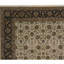 Tapis ivoire et noir noué à la main de haute qualité