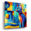  «Colorful Cat» par Rey Klimt, art mural en verre acrylique, 36 po x 36 po-713889978