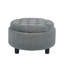 Petite table basse moderne de 25 po avec couvercle réversible et repose-pieds capitonné avec repose-pieds-645425052