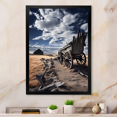 " Grey Old Cart Rustic Charm "