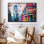 «London Cabins», reproduction de peinture sur toile-606623613