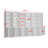 78.7''H X 142'' W Bookcase With 6-Cabinet And 4-Layer Shelf