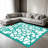 Teal Mosaic Rug carpet-easy to clean, machine-washable, soft and comfortable; suitable for door mats, kitchens, living rooms, bedrooms, corridors, and laundry areas. Easy to clean, durable carpet for home decoration.-785223994