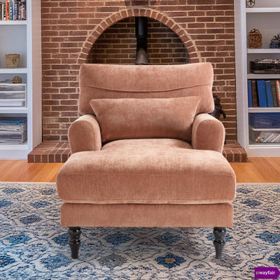 Alhertine 34.65" W Chenille Upholstered Chaise Lounge, 6 colors available