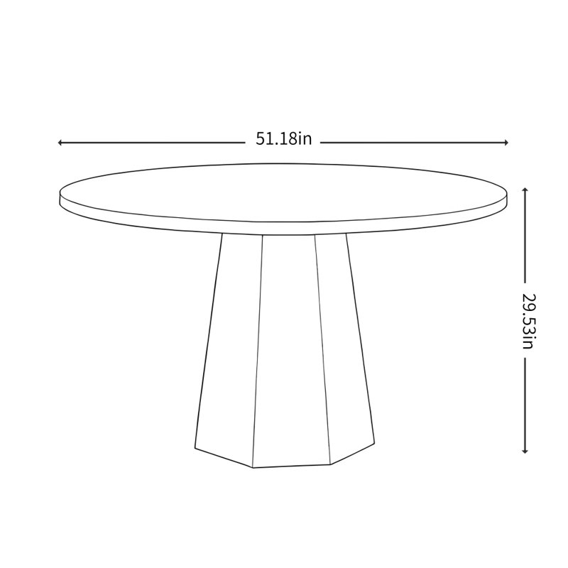 French Retro Creative Design Dining Table