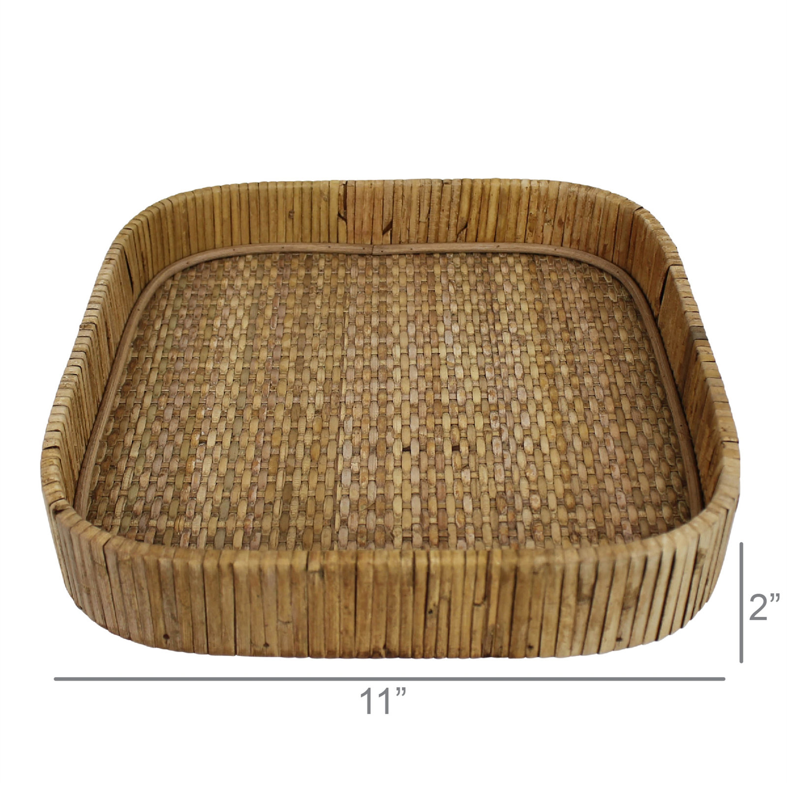 Kashen Decorative Tray, 2" H x 11" L x 11" W