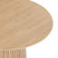 Table de salle à manger ronde de table de salle à manger moderne en bois de 47,24 po
