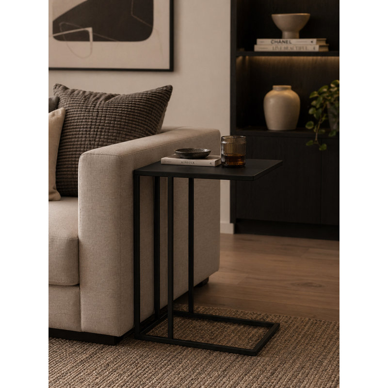 Tanu End Table, Antique Zinc, 23.6" H x 16.5" W x 10" D