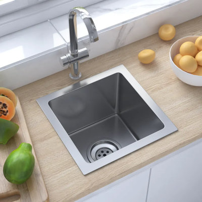 Belfry Kitchen Tryphena 300mm W Steel Flush Kitchen Sink