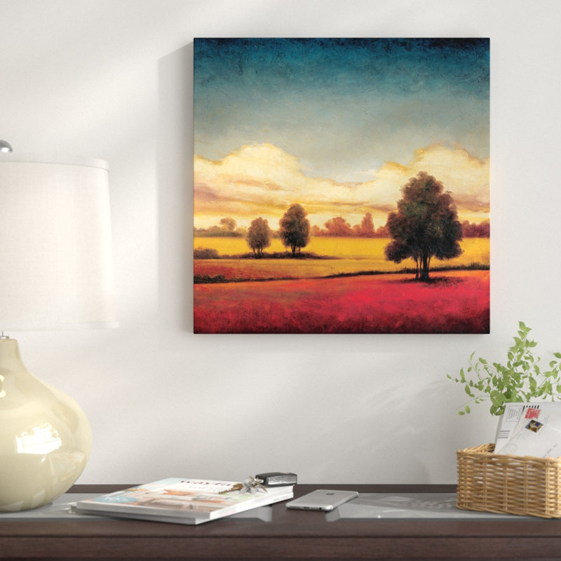 «Forever I», reproduction d'art sur toile, H 18 po x l 18 po x P 1,5 po, Toile avec cadre noir, Pas de tapis