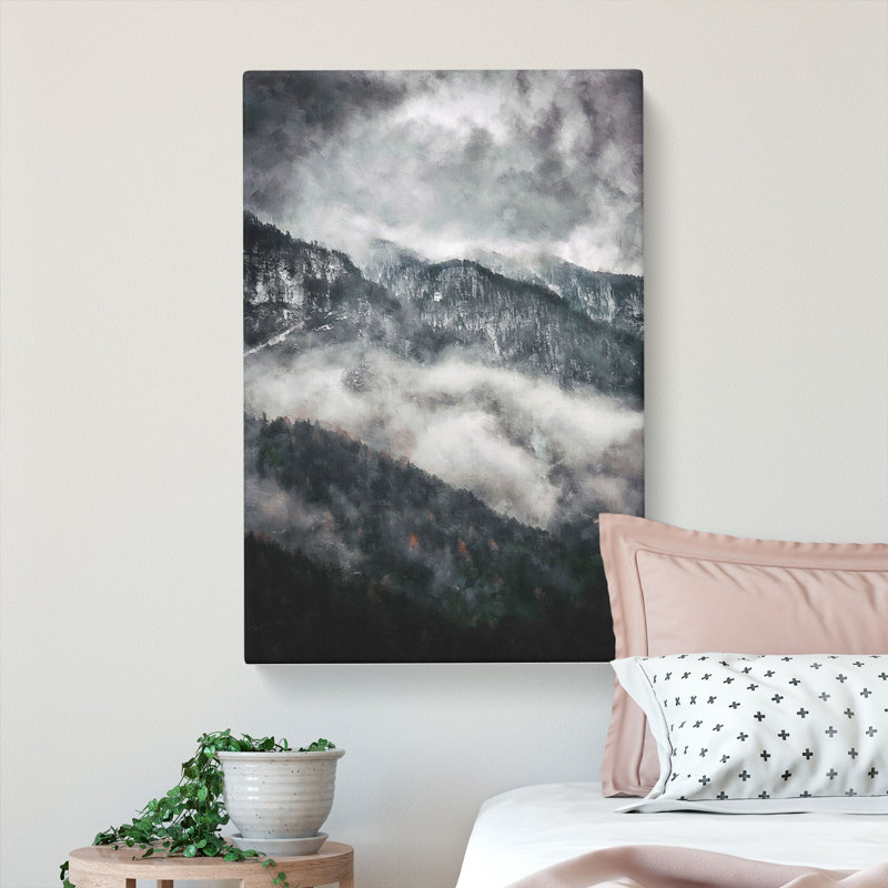 Mountain Peak View In Italy - Wrapped Canvas Print, 76cm H x 50cm W x 3cm D
