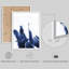 "Blue Botanical Blue and White Tones Modern Artwork Minimalist Wall Decor" 4 pièces-101519810-101519814