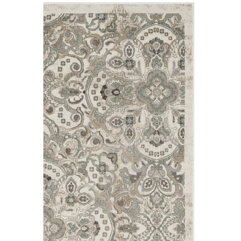 Tapis oriental en viscose Attamore, Rectangle 6 pi 7 po x 9 pi 6 po