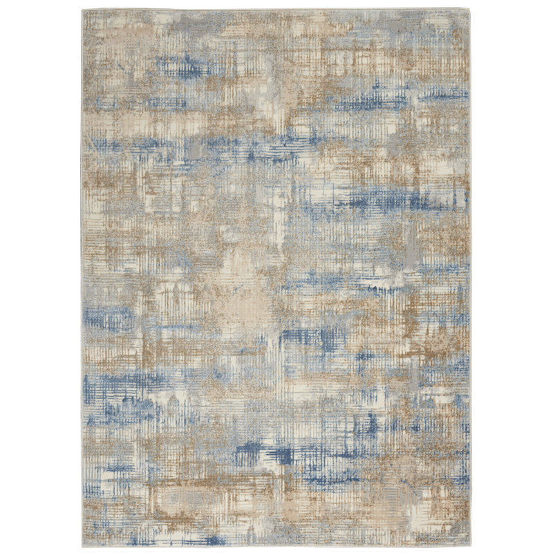 Rush Abstract Area Rug, Rectangle 160 x 221cm
