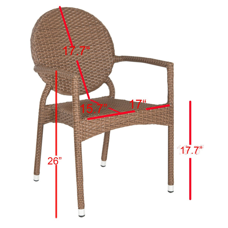 Chaise de patio Menzel, Brun