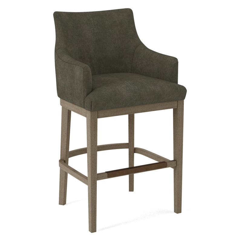 Upholstered Stool, Applause Archway Grey, Nutmeg