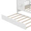 Lit en bois de conception moderne avec lit gigogne et tablette de rangement-444779081-444779080