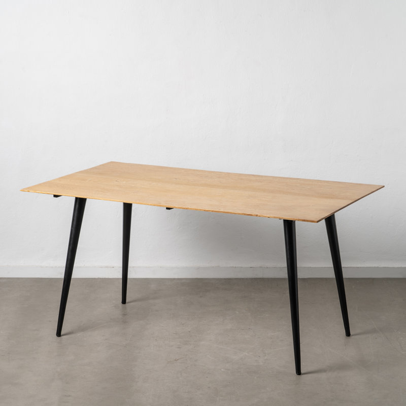Noemi Metal Base Dining Table, 77" H x 90" W x 160" H
