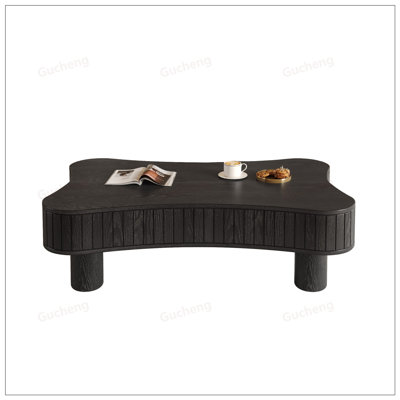 Lift Top Coffee Table with Fluted Panels, Hidden Storage, and Silent Hydraulic Lift for Modern Living Rooms