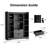 Achnas 39" W x 47" H Storage Bookcase with 10 Cubes and 2 Drawers-306577636