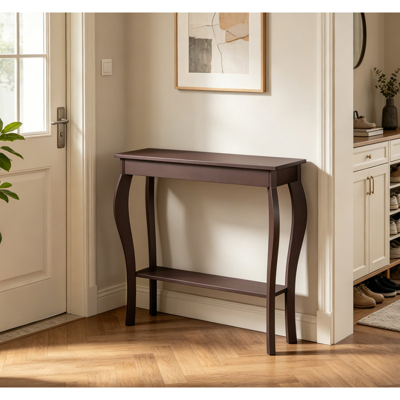 Table console étroite pour hall d'entrée, Espresso