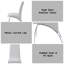 Pervis White Synthetic Leather & Chrome Finish Side Chair (Set Of 2)