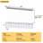 20-Light Modern Crystal Rectangular Led Chandelier Silver-2042310790