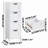 Bathroom Floor Cabinet With 4 Drawers, Freestanding Wooden Storage Organizer For Bathroom, Hallway Or Living Room, Narrow Side Cabinet With Space-Saving Vertical Design