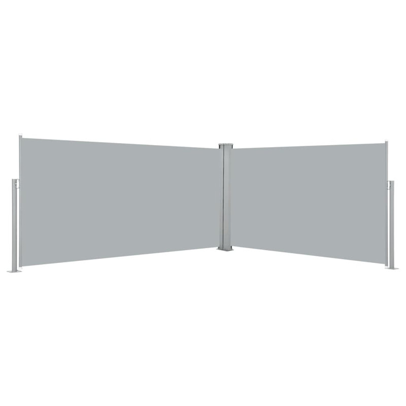Symple Stuff 6cm W Retractable Side Awning, 1.6m H x 6m W x 1.6m D, Grey