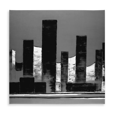 Minimalist Abstract Buildings Tablecloth | Indoor/Outdoor Decor