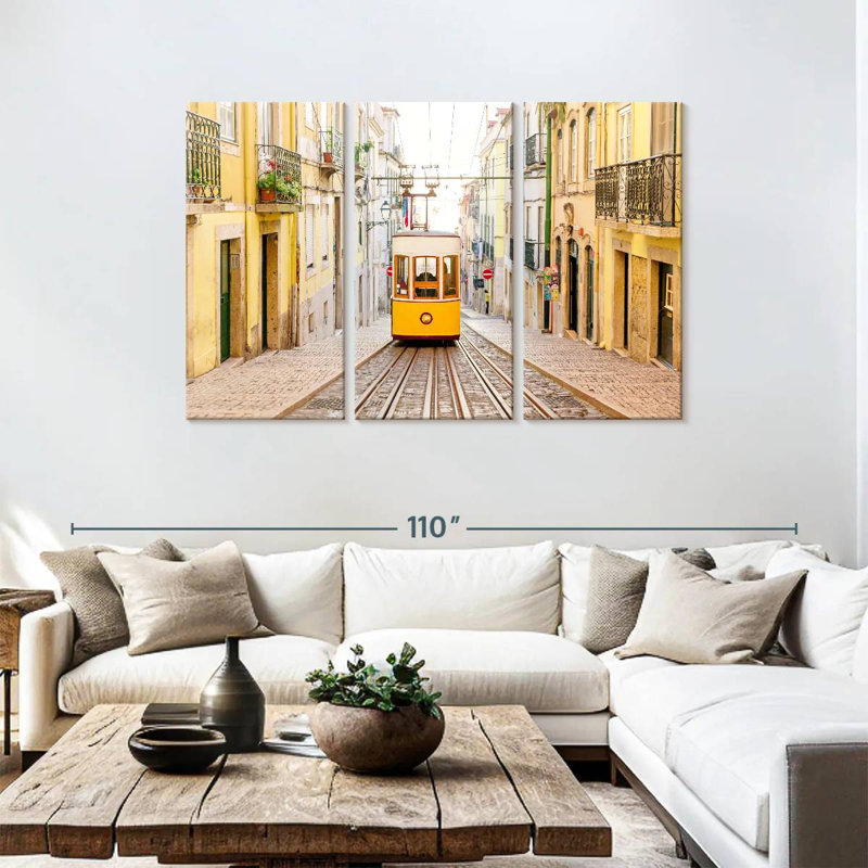 Lisbon Funicular, 48" H x 74" W