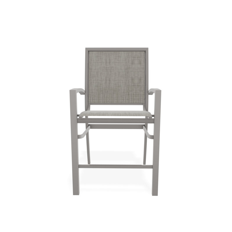 Tabouret de comptoir d'extérieur 26 po Kendall, Gris chaleureux, Fumée