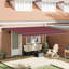 VidaXL Polyester Cover Retractable Patio Awning-126173635-126173619