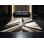 Tapis beige moelleux moelleux à motif géométrique moderne et contemporain en tissu beige et beige
