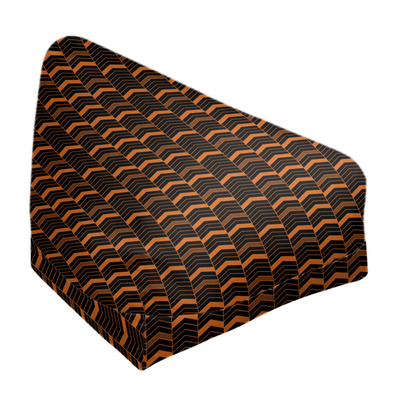 Fauteuil à billes standard &, Noir / Orange, H 25 po x l 27 po x P 30 po