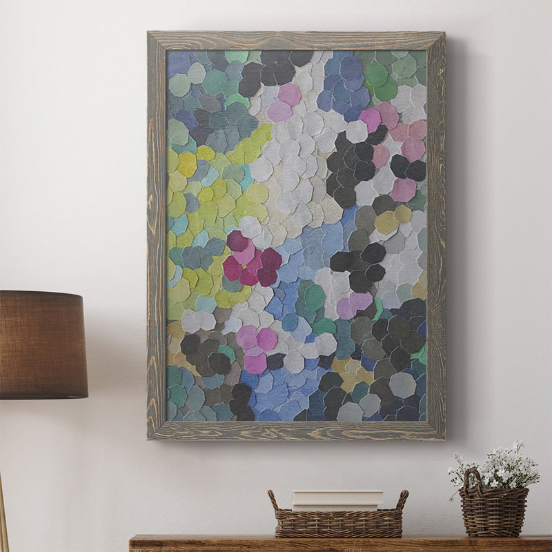 Serita marchant dans les jardins de Waddesdon, peinture sur toile, H 37,5 po x l 27,5 po x P 1 po, gris