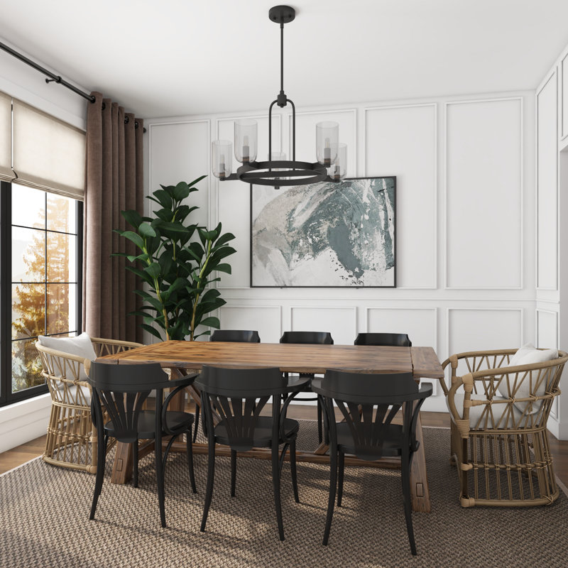 Hansley 5-Light Chandelier with Clear Glass