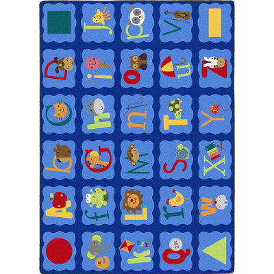 Just for Kids Alphabet Blues by Joy Carpets Area Rug