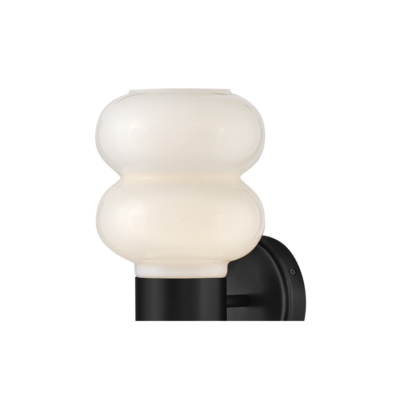 Nadia 2-Light Bubble Wall Sconce, Black