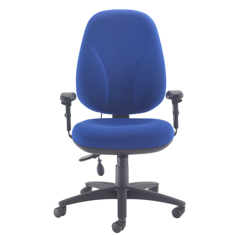 Chenault Office Chair, Royal Blue, Adjustable