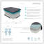 Matelas hybride en mousse à mémoire de forme givrée de 11 po avec 780 ressorts et mousse rafraîchissante infusée de gel Shad-1872475306-1872475307