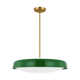 Draper 3 Light Steel Dimmable Pendant