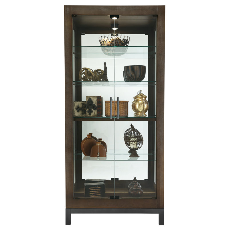 Quinn 78.75'' H x 35.75'' W Solid Wood Display Case